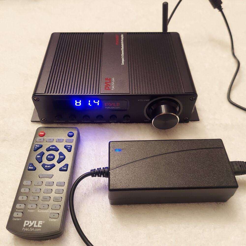 Pyle PFA560BT Compact 5-Channel Bluetooth Hi-Fi Amplifier (100W)
